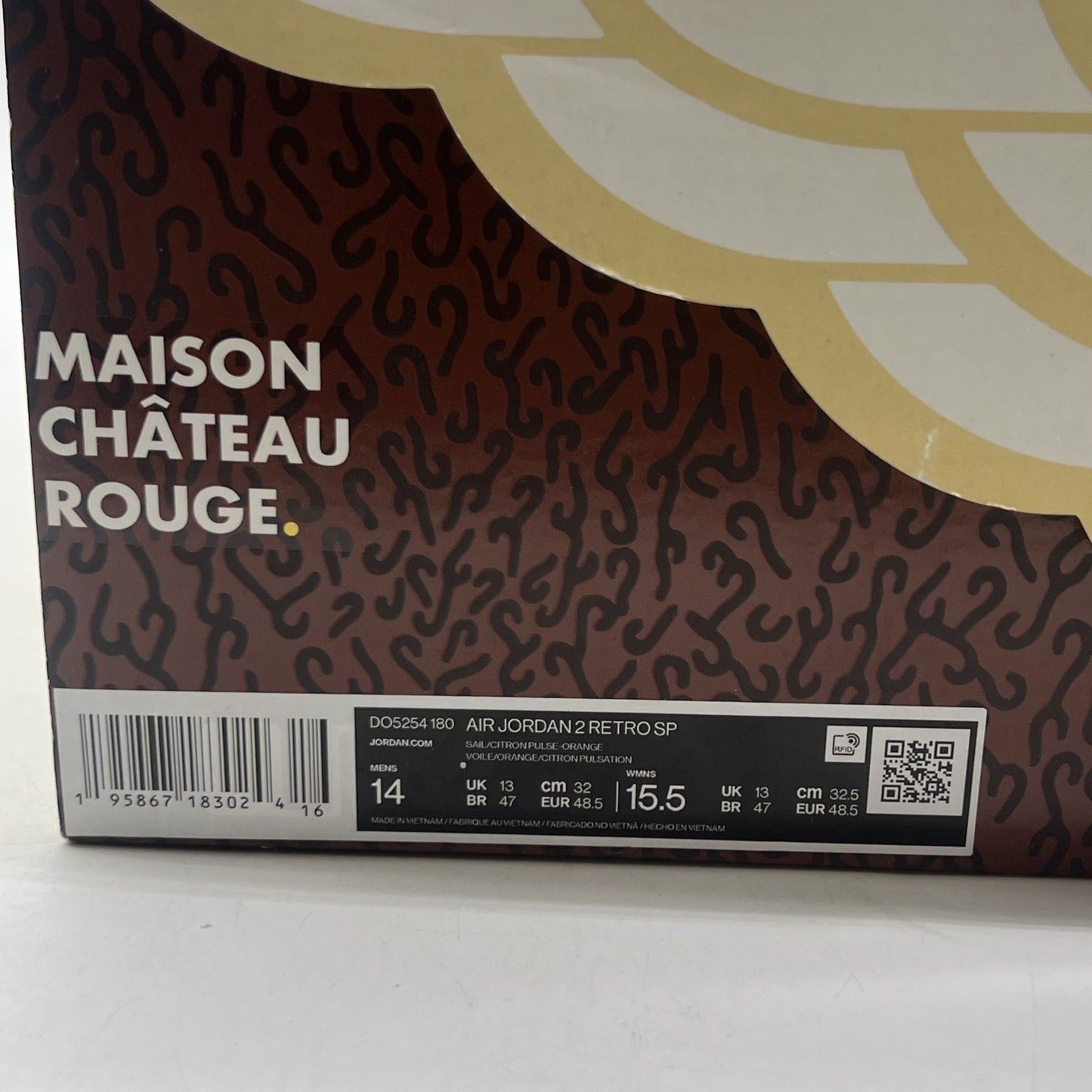 Size 14 - Maison Château Rouge x Air Jordan 2 United Youth International