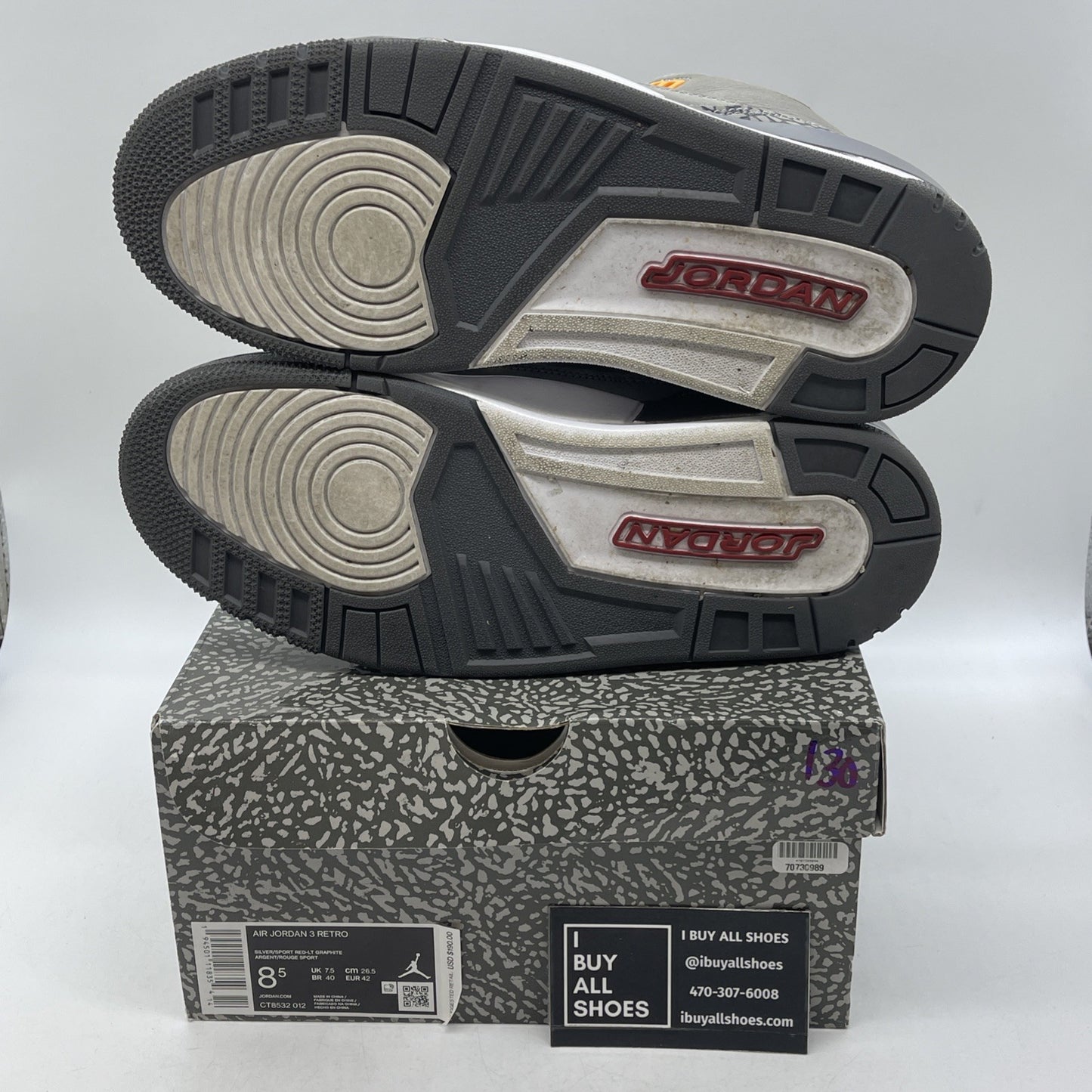 Size 8.5 - Air Jordan 3 Retro Mid Cool Grey (CT85532-012)