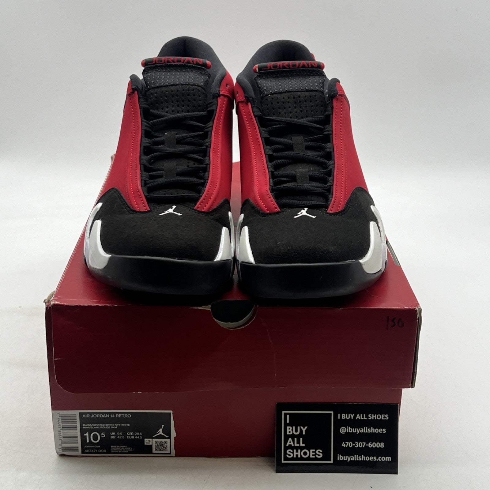 Size 10.5 - Air Jordan 14 Retro Gym Red (487471-006)