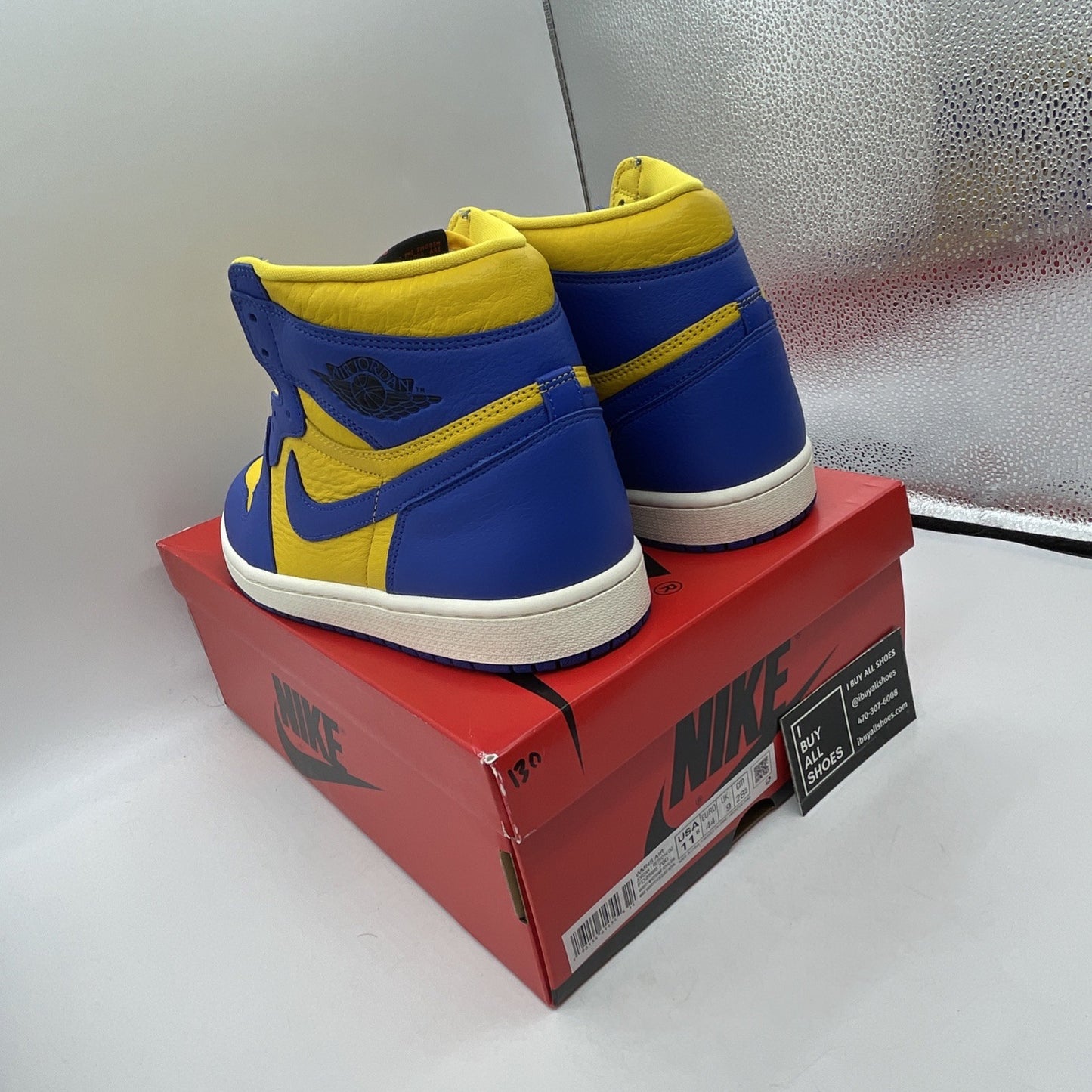 Size 11.5 - Air Jordan 1 High OG Reverse Laney 2023 Blue Yellow (FD2596-700)