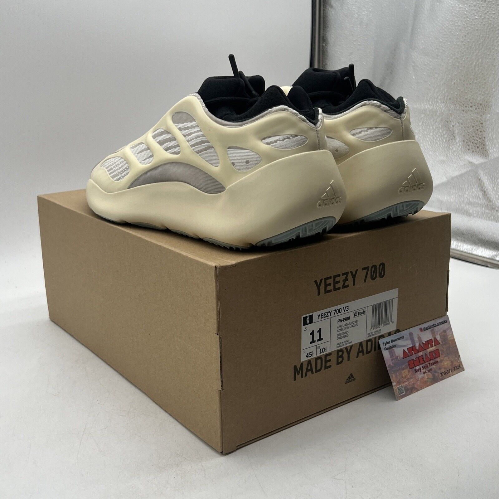 Size 11 - adidas Yeezy Boost 700 V3 Azael Black Cream (FW4980)