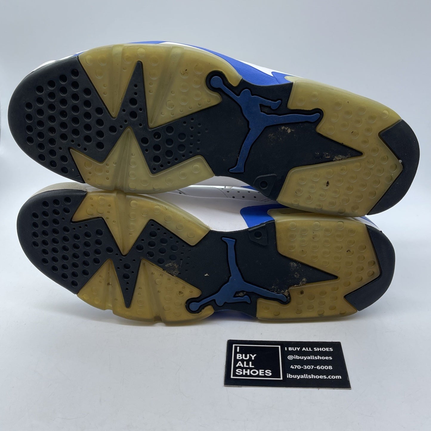 Size 11 - Air Jordan 6 Retro 2014 Sport Blue White Leather (384664-107)