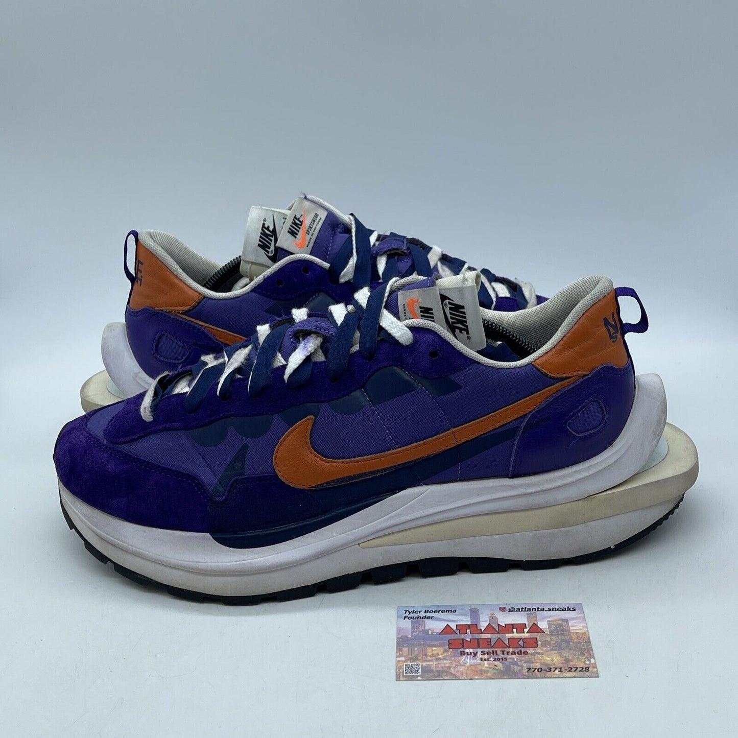 Size 12 - Nike sacai x VaporWaffle Dark Iris Purple Suede Leather (DD1875-500)
