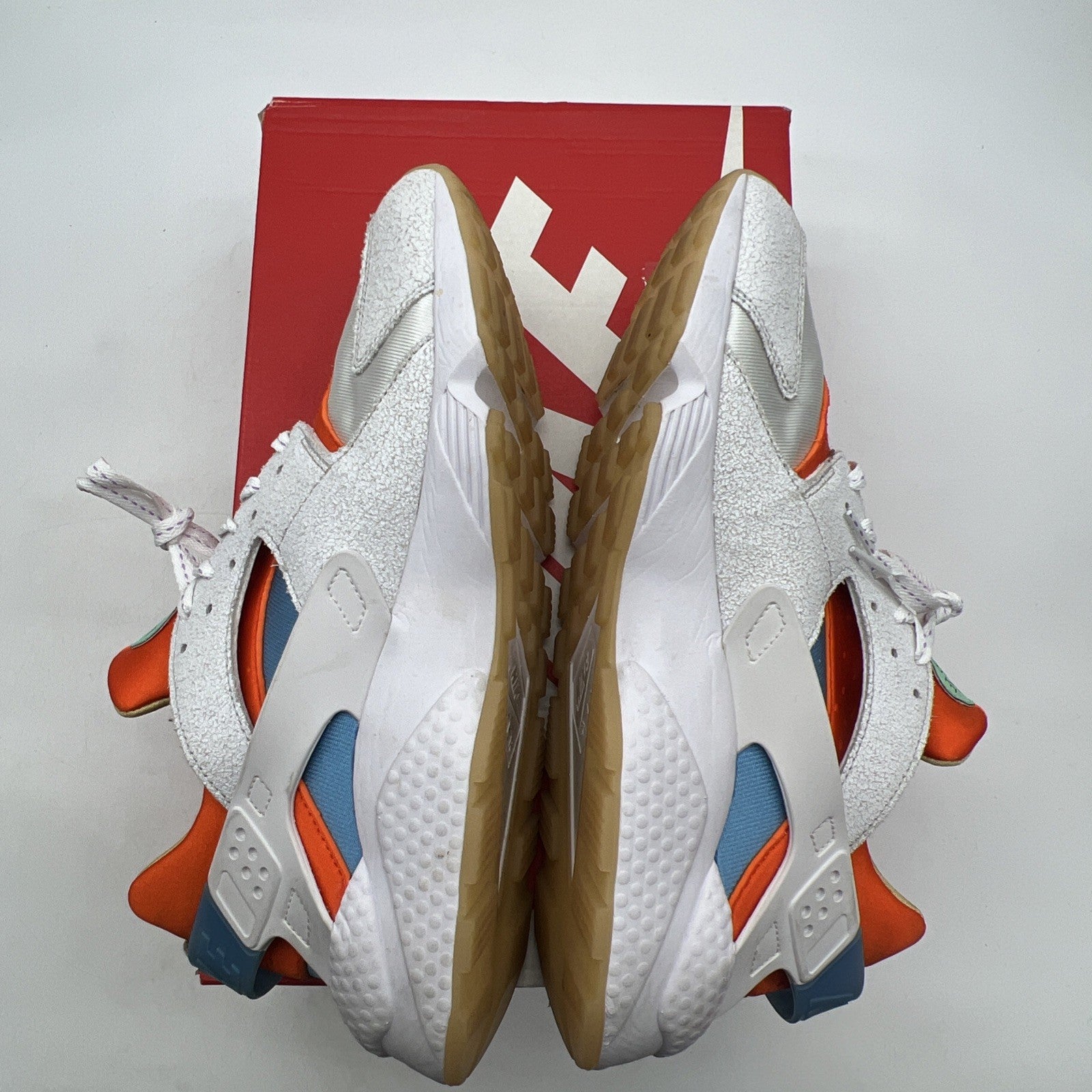 Size 13 - Nike Air Huarache White Safety Orange (DX2345-100)