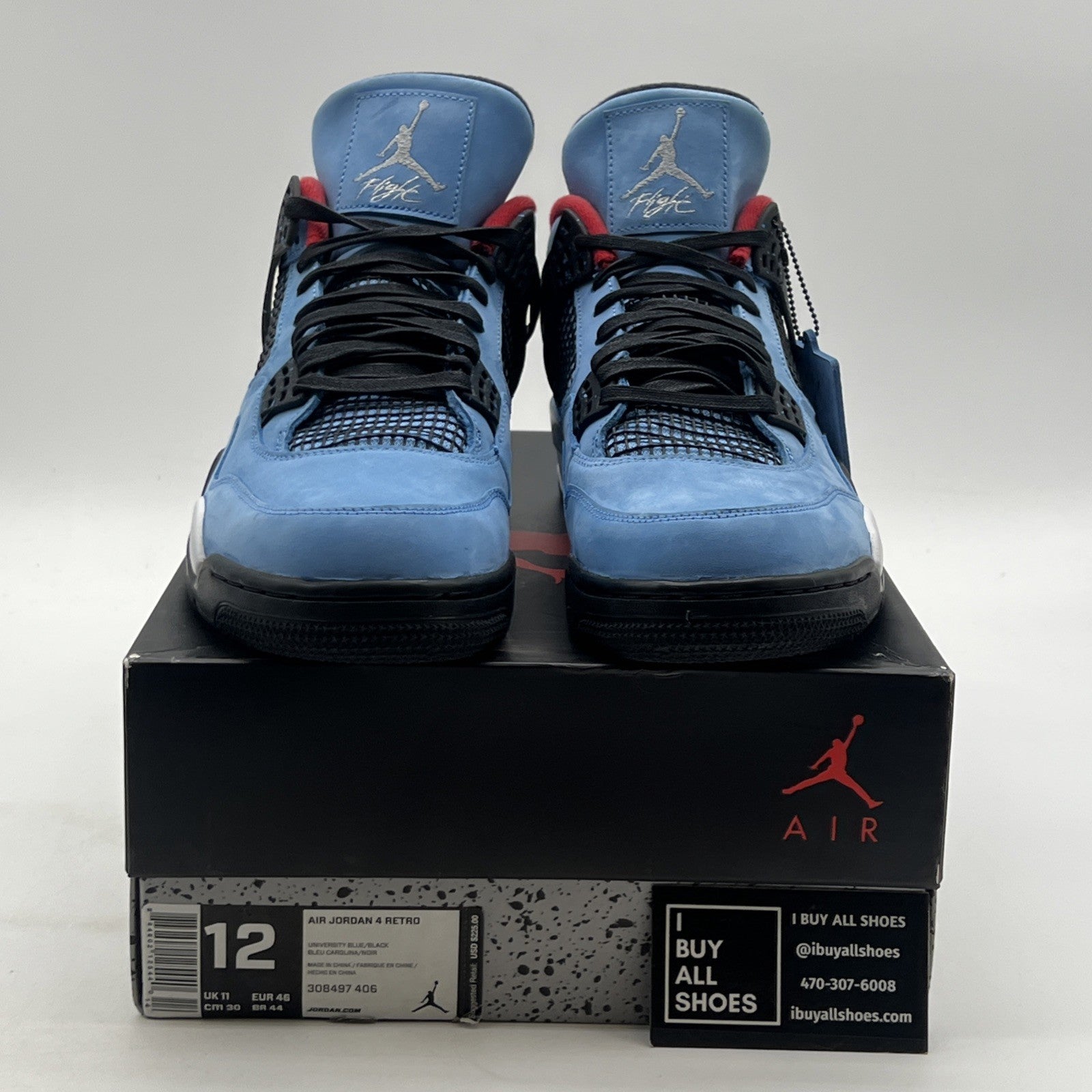 Size 12 - Air Jordan 4 Retro x Travis Scott Mid Cactus Jack (308497-406)