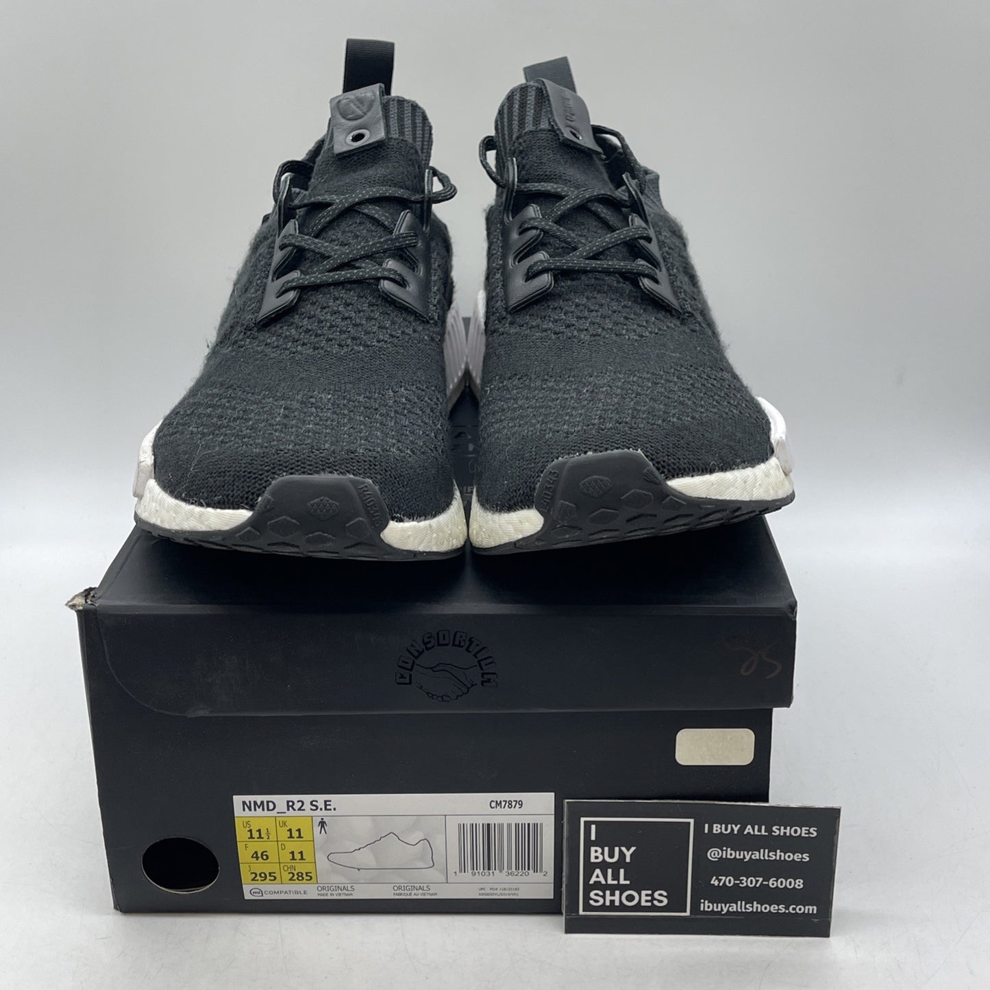 Size 11.5 - A Ma Maniere x Invincible x adidas NMD_R1 Primeknit Core Black