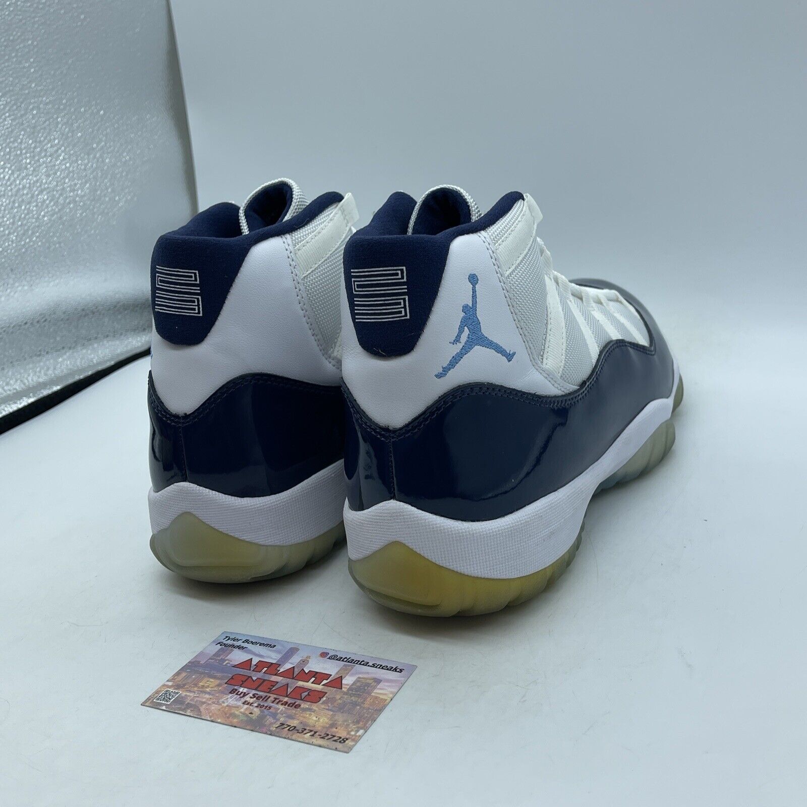 Size 11 - Jordan 11 Retro High Win Like '82 Blue White Leather (378037-123)