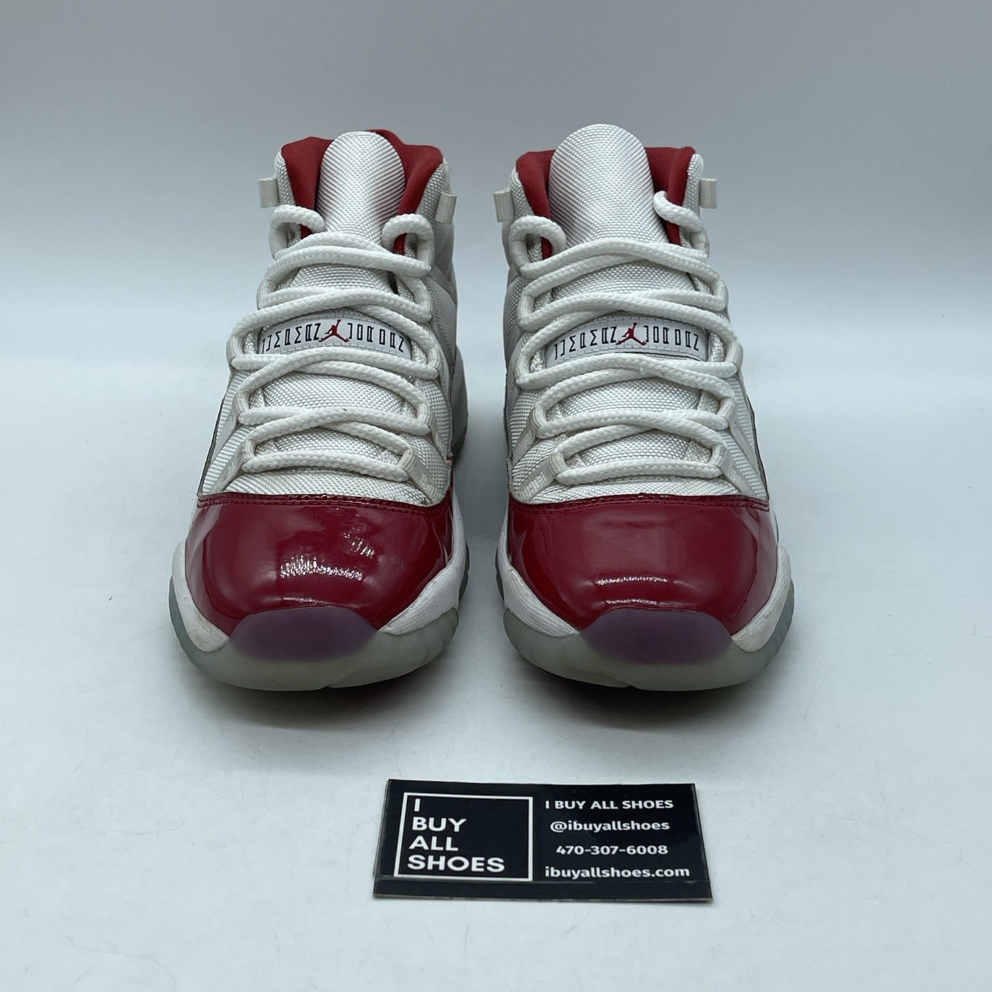 Size 7Y (GS) - Jordan 11 Retro Mid Cherry Red White Suede Leather (378038-116)