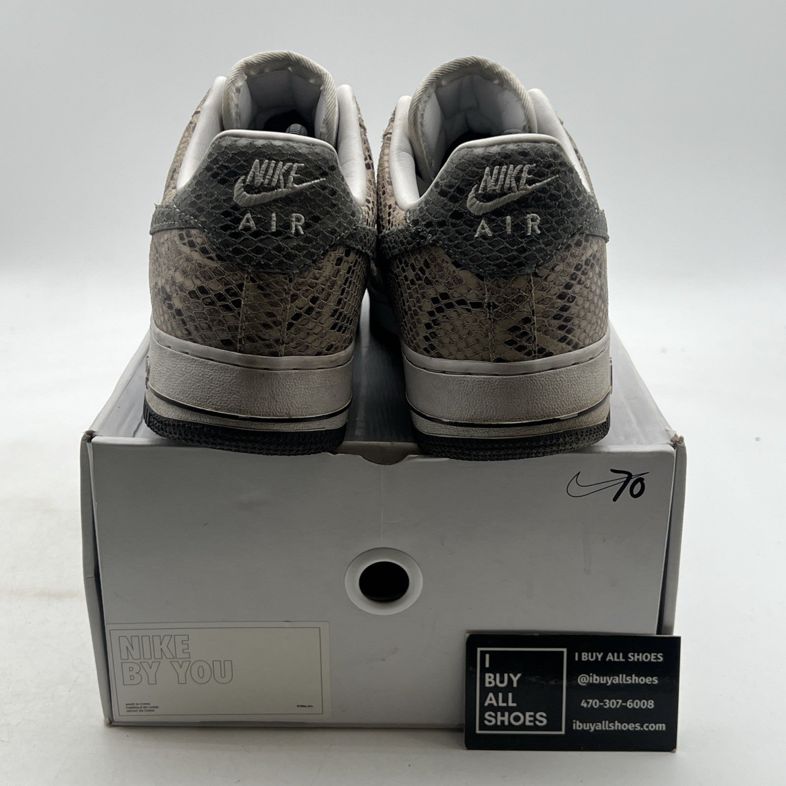 Size 11 - Nike Mens ID Air Force 1 (CT3761-991) Snakeskin