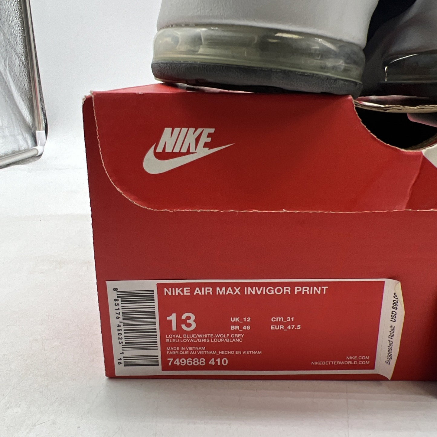 Size 13 - Nike Air Max Invigor Print Loyal Blue (749688-410)