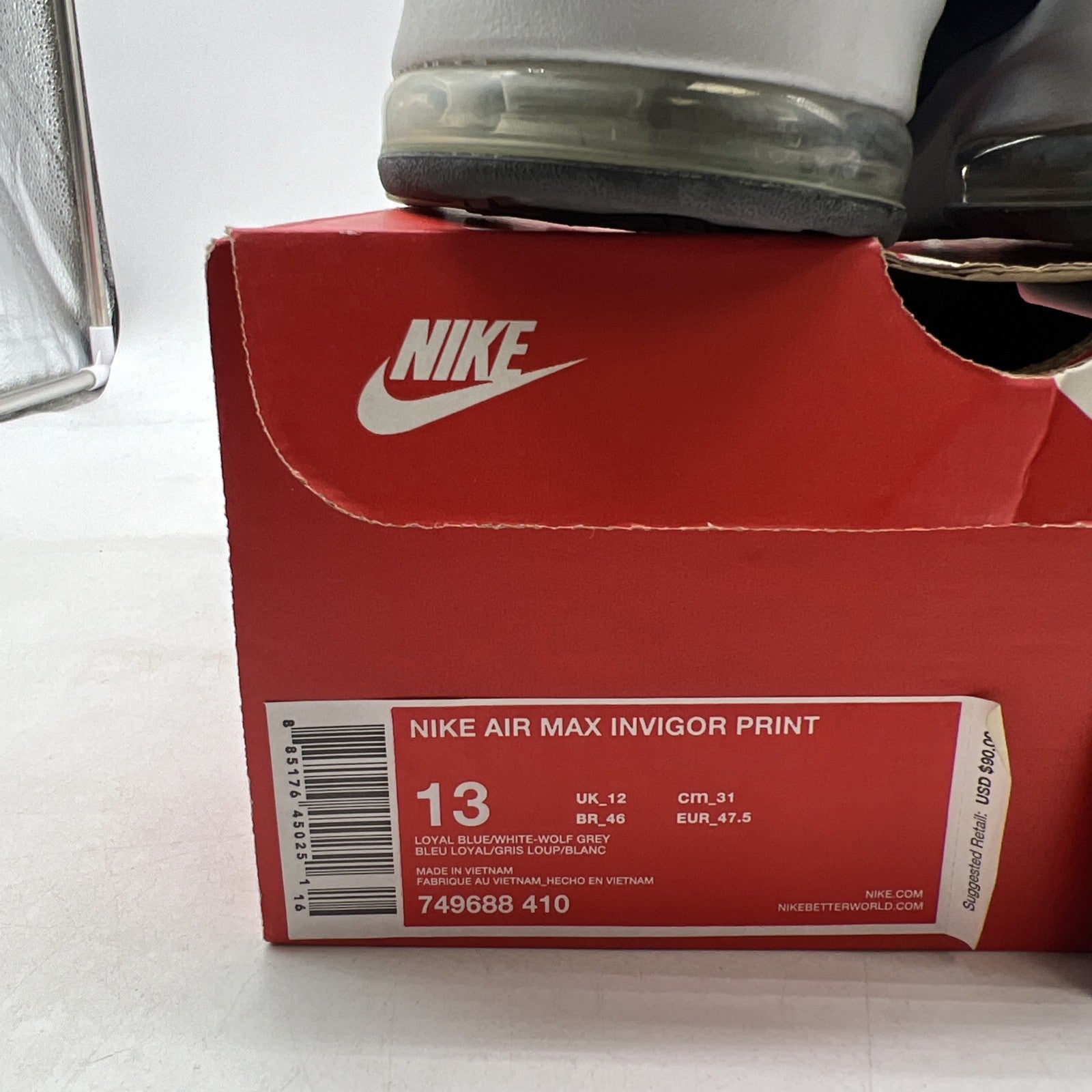 Size 13 - Nike Air Max Invigor Print Loyal Blue (749688-410)