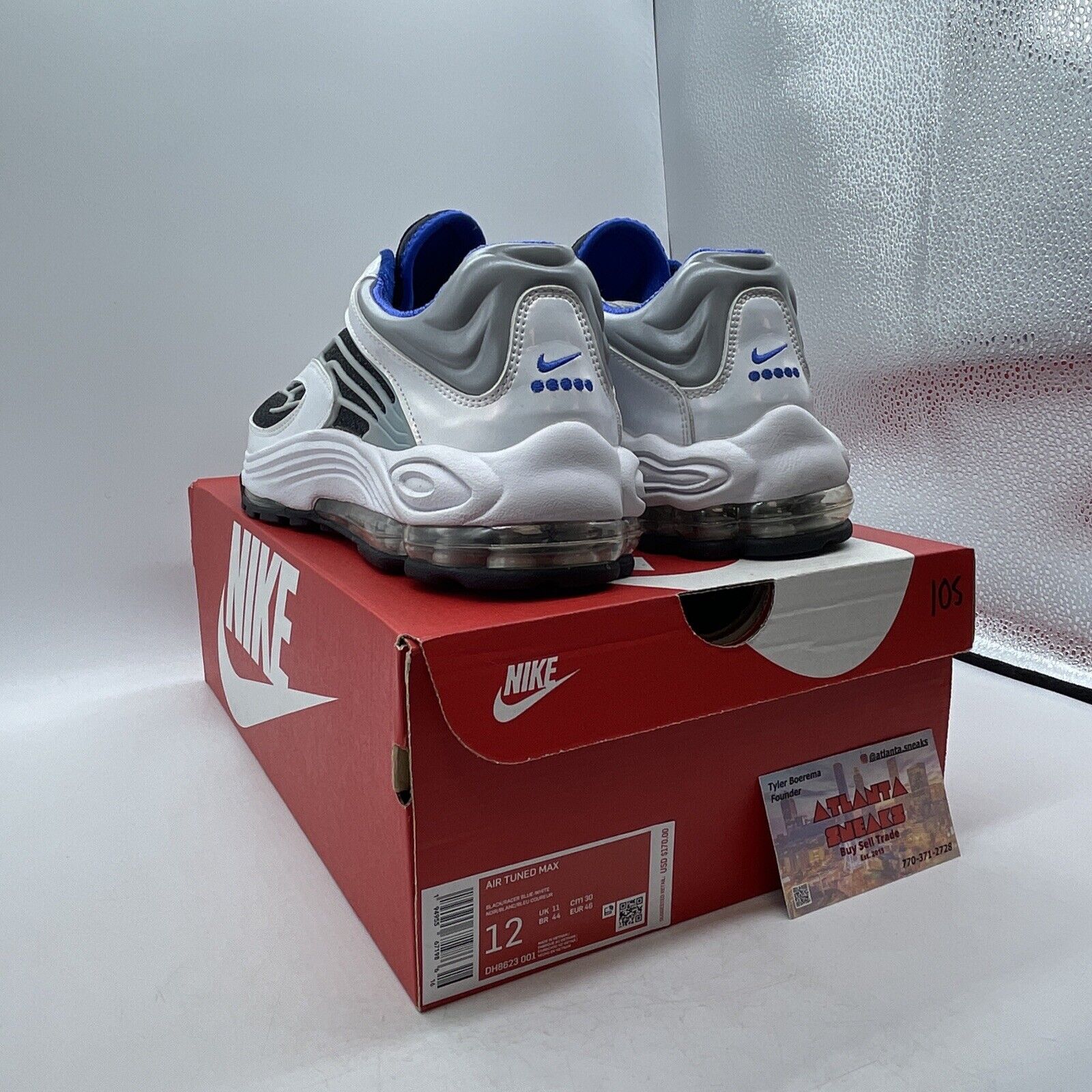 Size 12 - Nike Air Tuned Max White Racer Blue White Gray (DH8623-001)