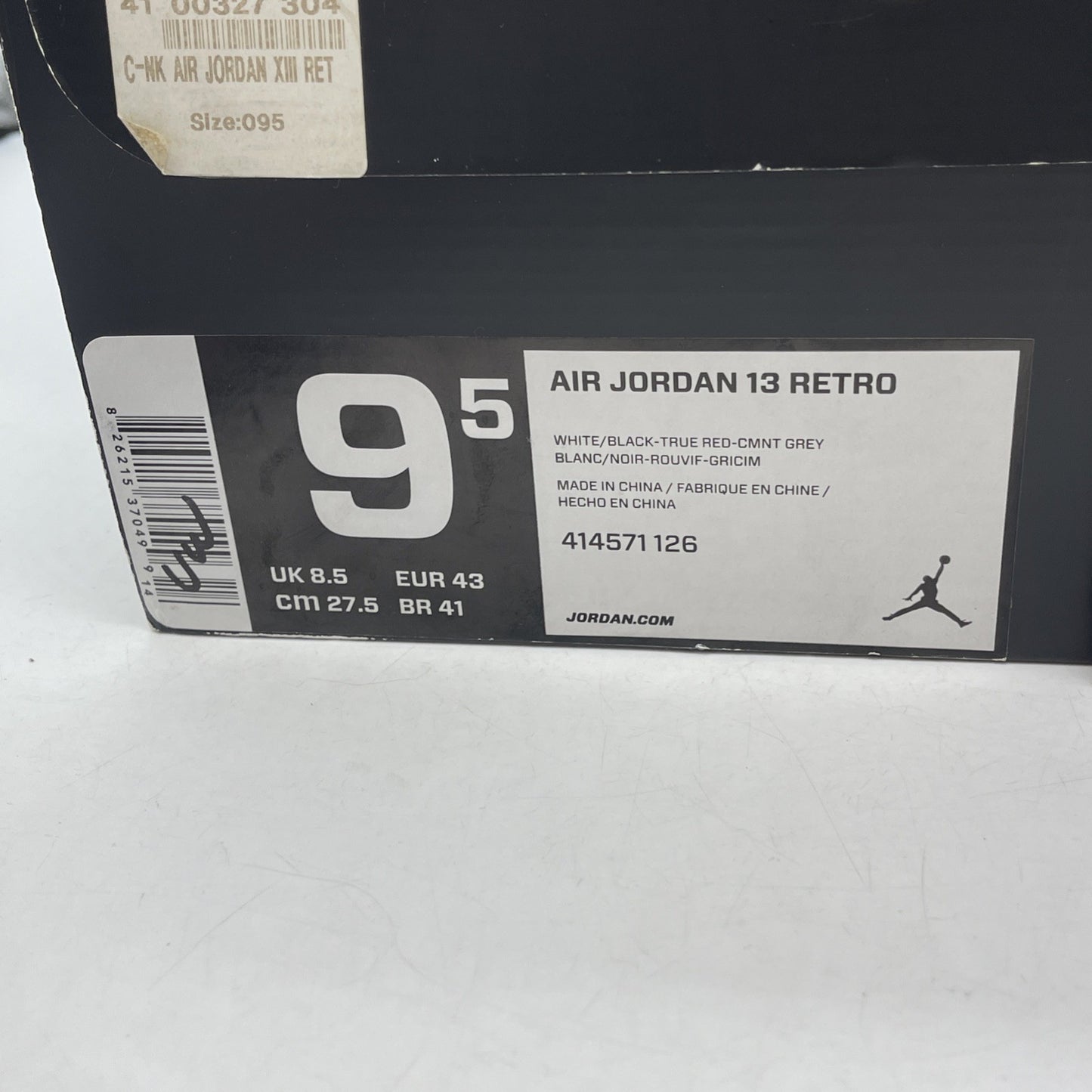 Size 9.5 - Air Jordan 13 Retro 2014 Grey Toe (414571-126)