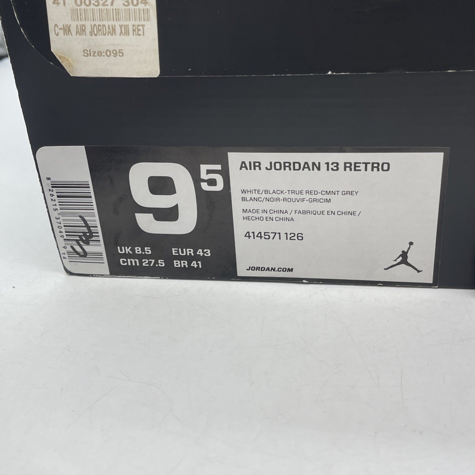 Size 9.5 - Air Jordan 13 Retro 2014 Grey Toe (414571-126)