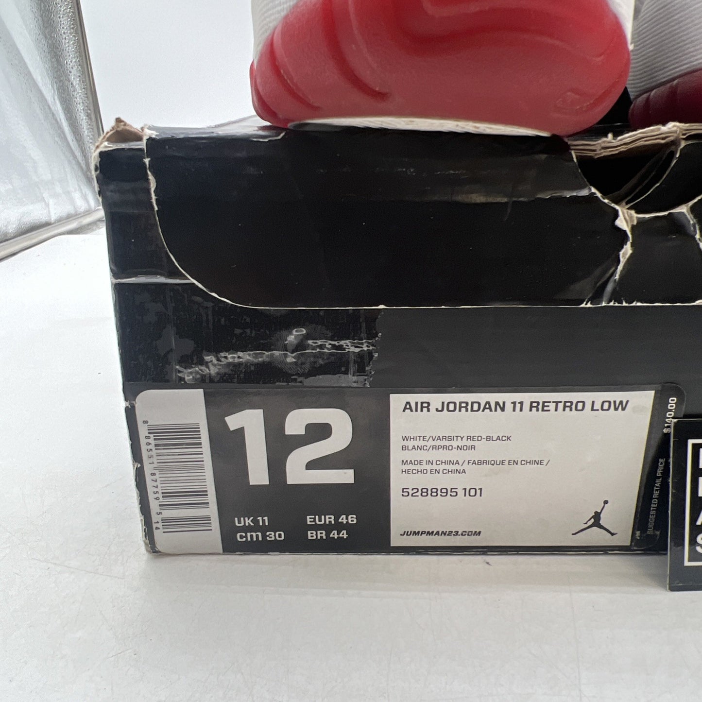 Size 12 - Air Jordan 11 Retro Low Cherry Bottom (528895-101)