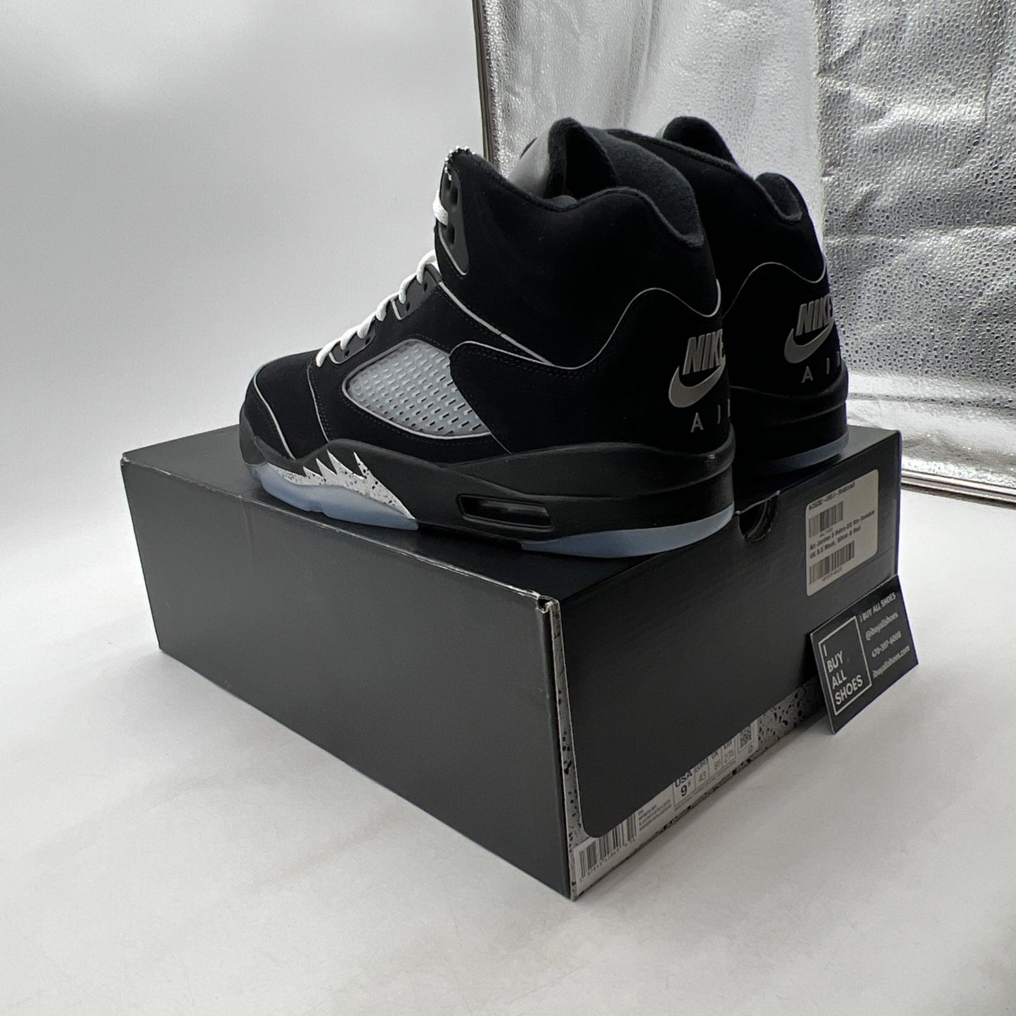 Size 9.5 - Air Jordan 5 Retro OG Black Metallic Reimagined (HF3975-001)