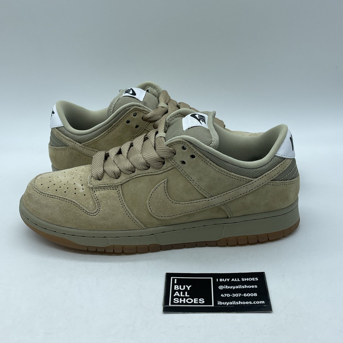 Size 9 - Nike Dunk SB Pro B Low Parachute Beige Suede Leather (HJ0367-200)