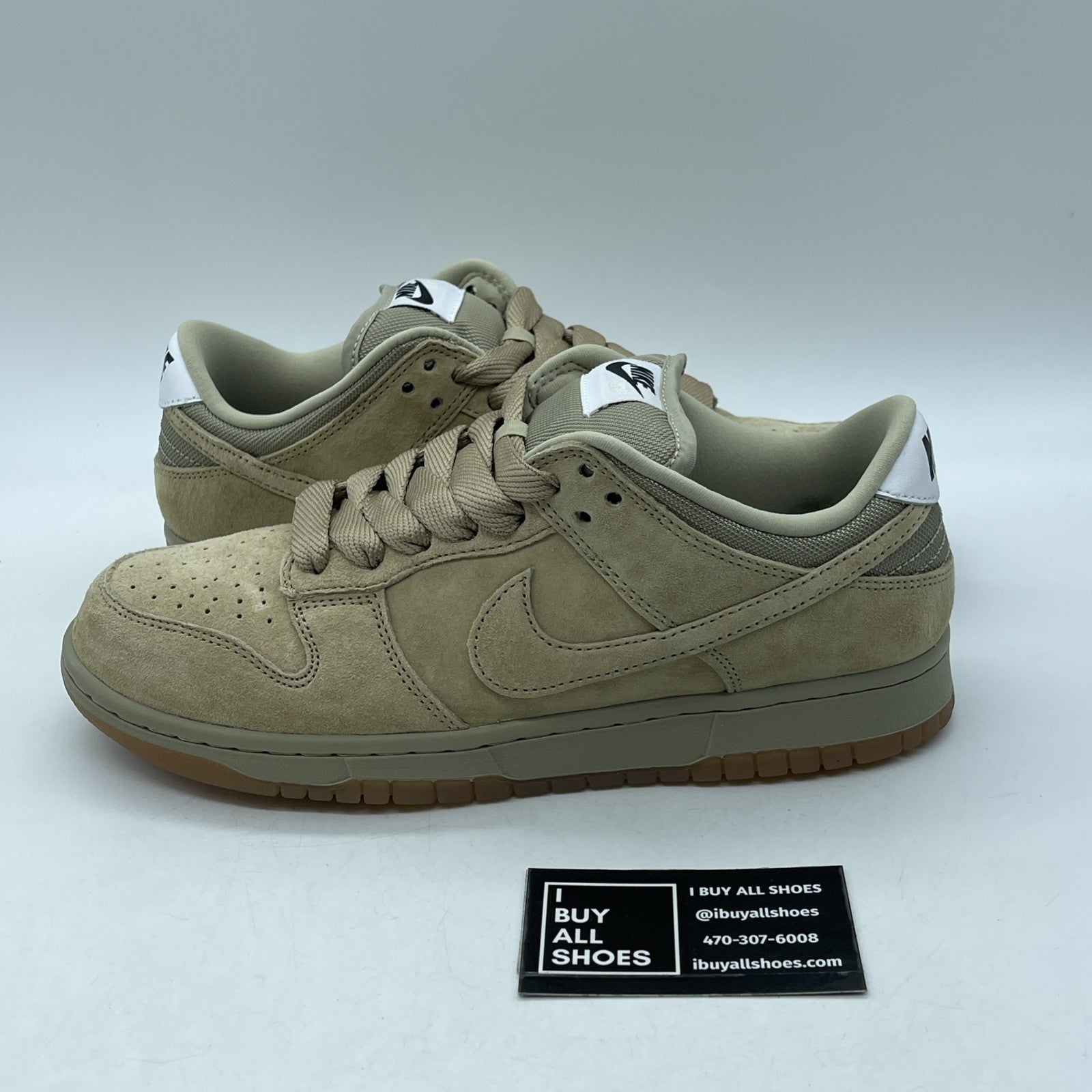 Size 9 - Nike Dunk SB Pro B Low Parachute Beige Suede Leather (HJ0367-200)