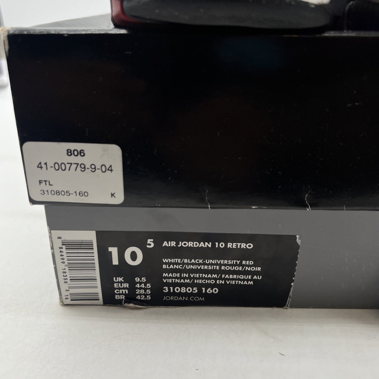 Size 10.5 - Air Jordan 10 Westbrook Class of 2006 (310805-160)