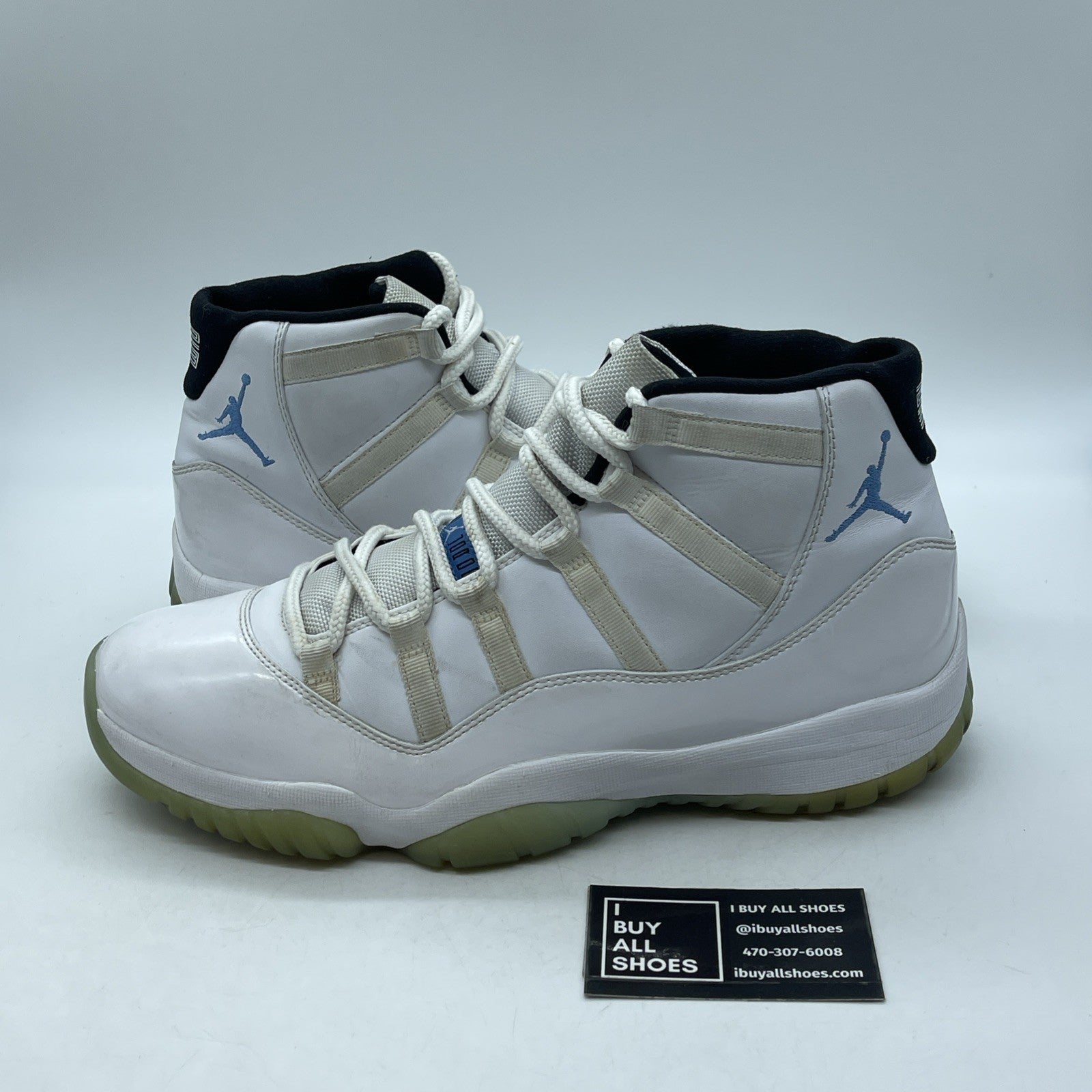 Size 12 - Jordan 11 Retro High Legend Blue White Leather (378037-117)