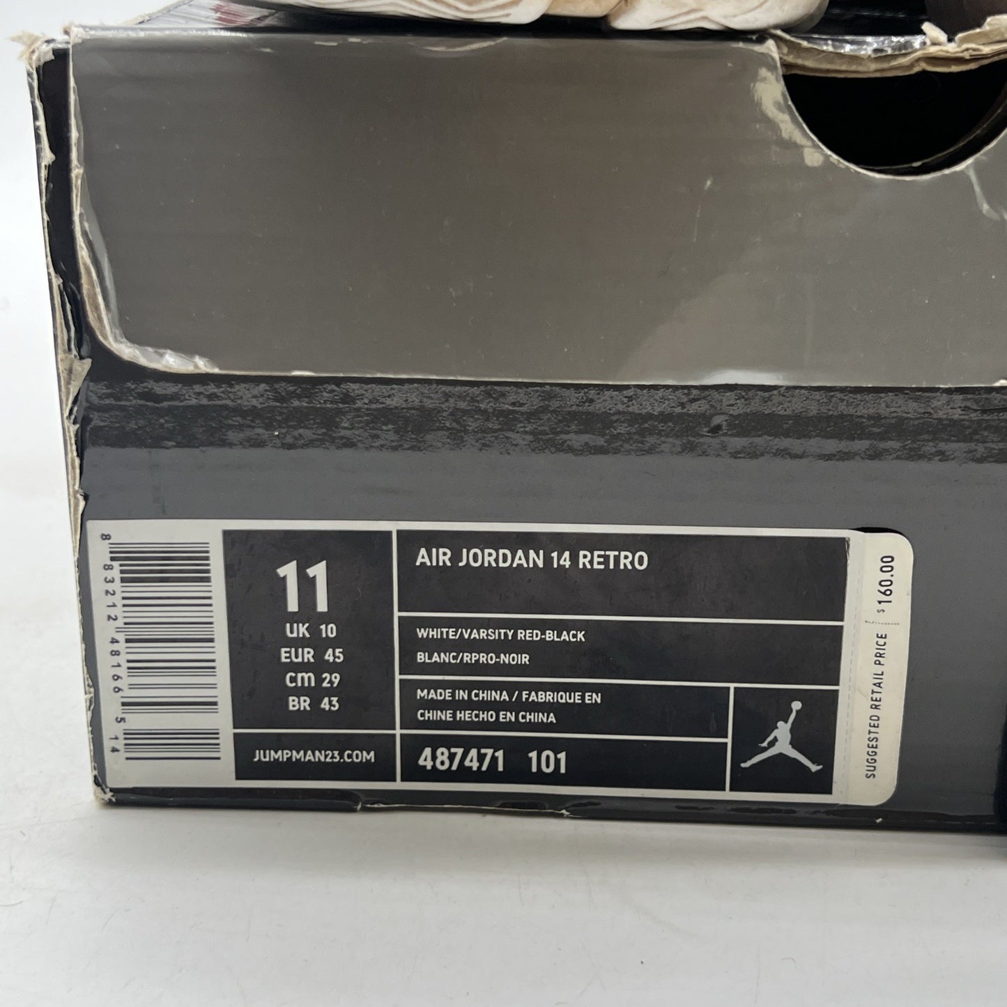 Size 11 - Air Jordan 14 Retro 2012 Candy Cane (487471-101)