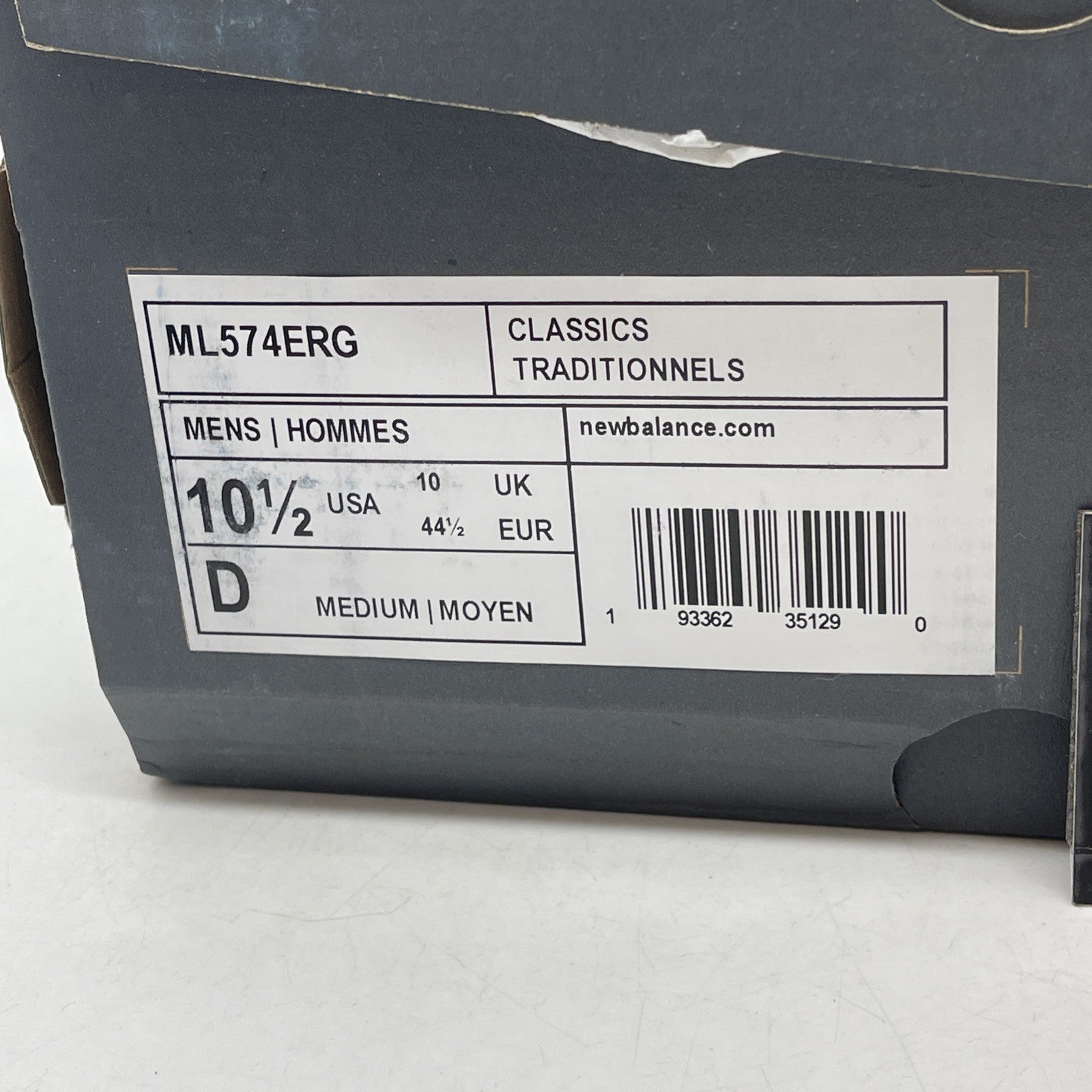 Size 10.5 - New Balance 574 Blue (ML574ERG)