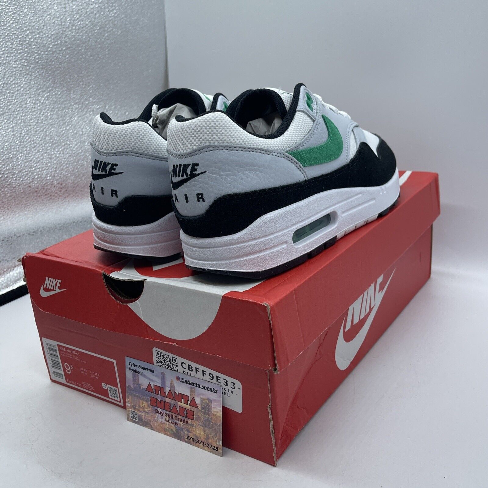 Size 9.5 - Nike Air Max 1 Low Stadium Green