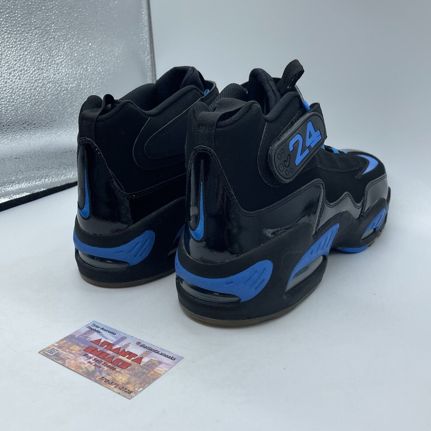 Size 13 - Nike Air Griffey Max 1 Black Photo Blue Suede Leather (354912-030)