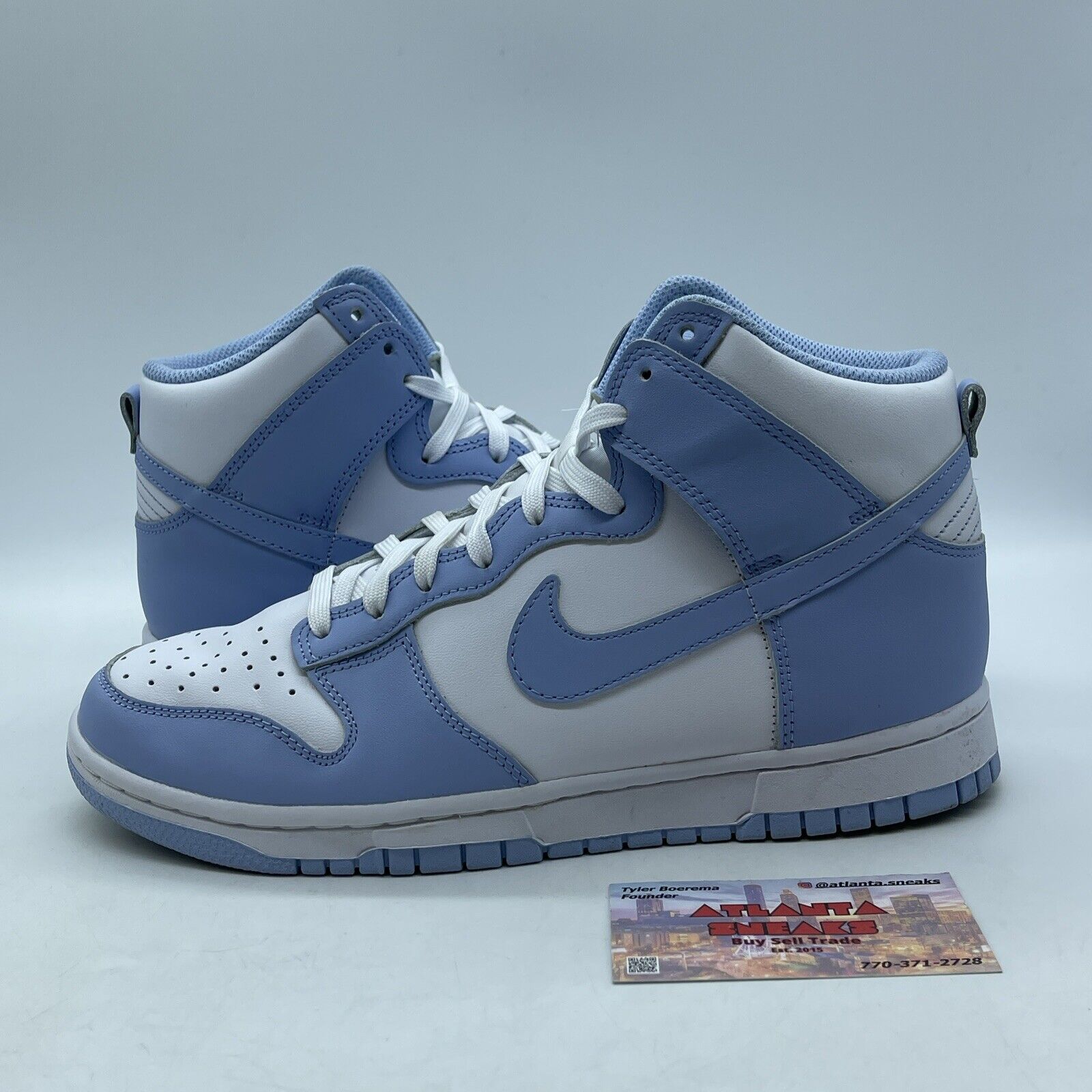 Size 9W - Nike Dunk High Aluminum W Blue White (DD1869-107)