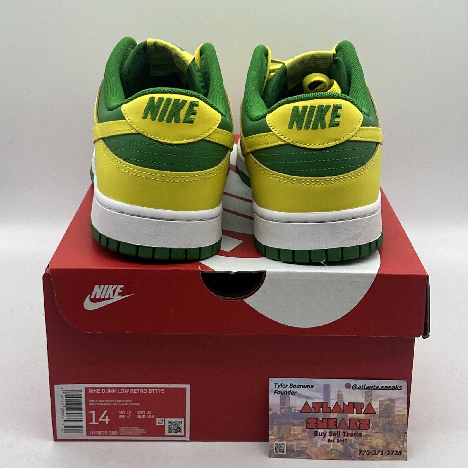 Size 14 - Nike Dunk Low Reverse Brazil Brand New Og All