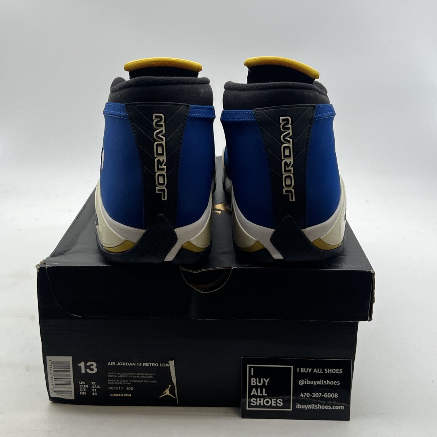 Size 13 - Air Jordan 14 Retro 2015 Low Laney (807511-405)