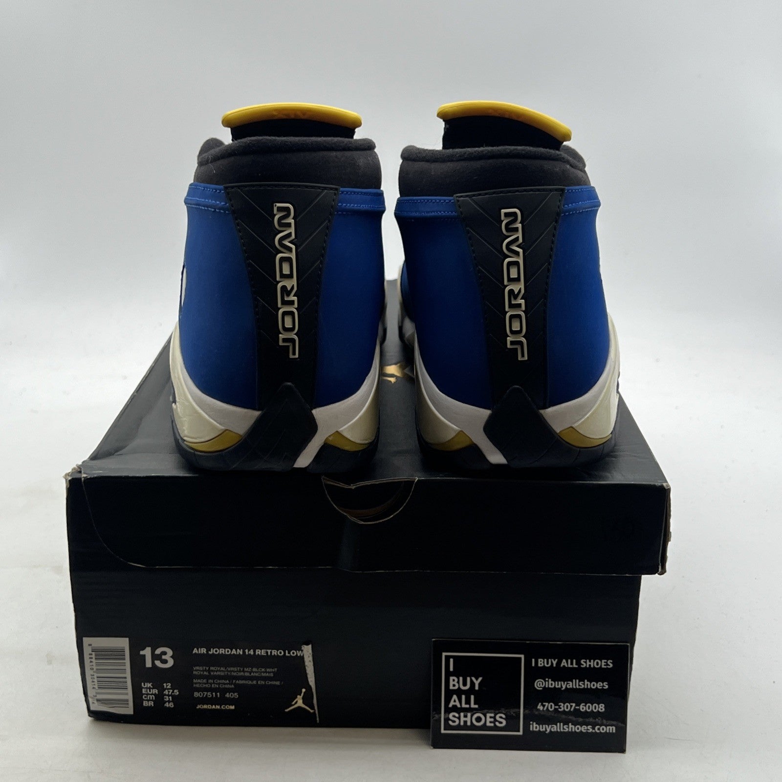 Size 13 - Air Jordan 14 Retro 2015 Low Laney (807511-405)