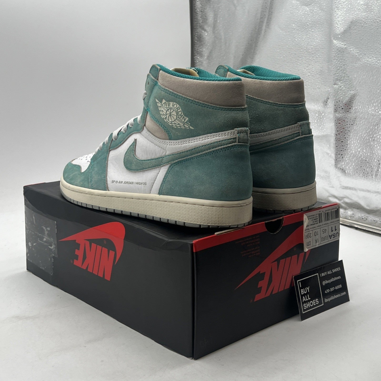 Size 11 - Air Jordan 1 Retro OG High Turbo Green (555088-311)