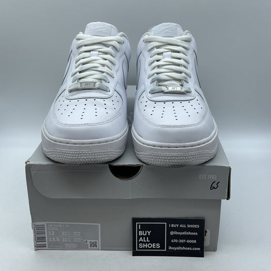 Size 12 - Nike Air Force 1 '07 Low Triple White Leather (CW2288-111)
