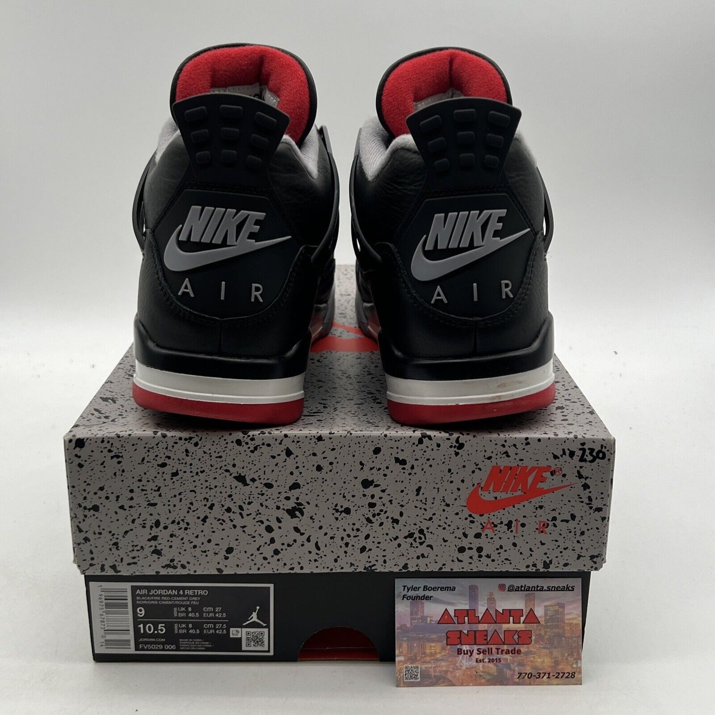 Size 9 - Air Jordan 4 Retro Bred Reimagined (FV5029-006)