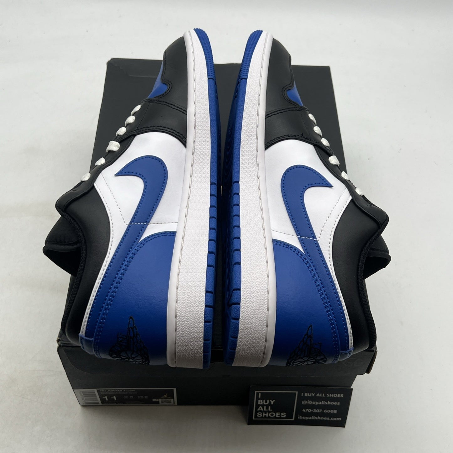 Size 11 - Air Jordan 1 Low Alternate Royal Toe (553558-140)