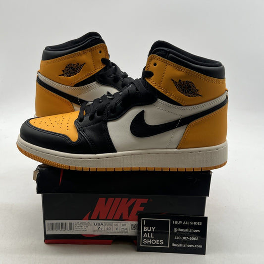 Size 7 - Air Jordan 1 Retro OG High Yellow Toe (575441-711)