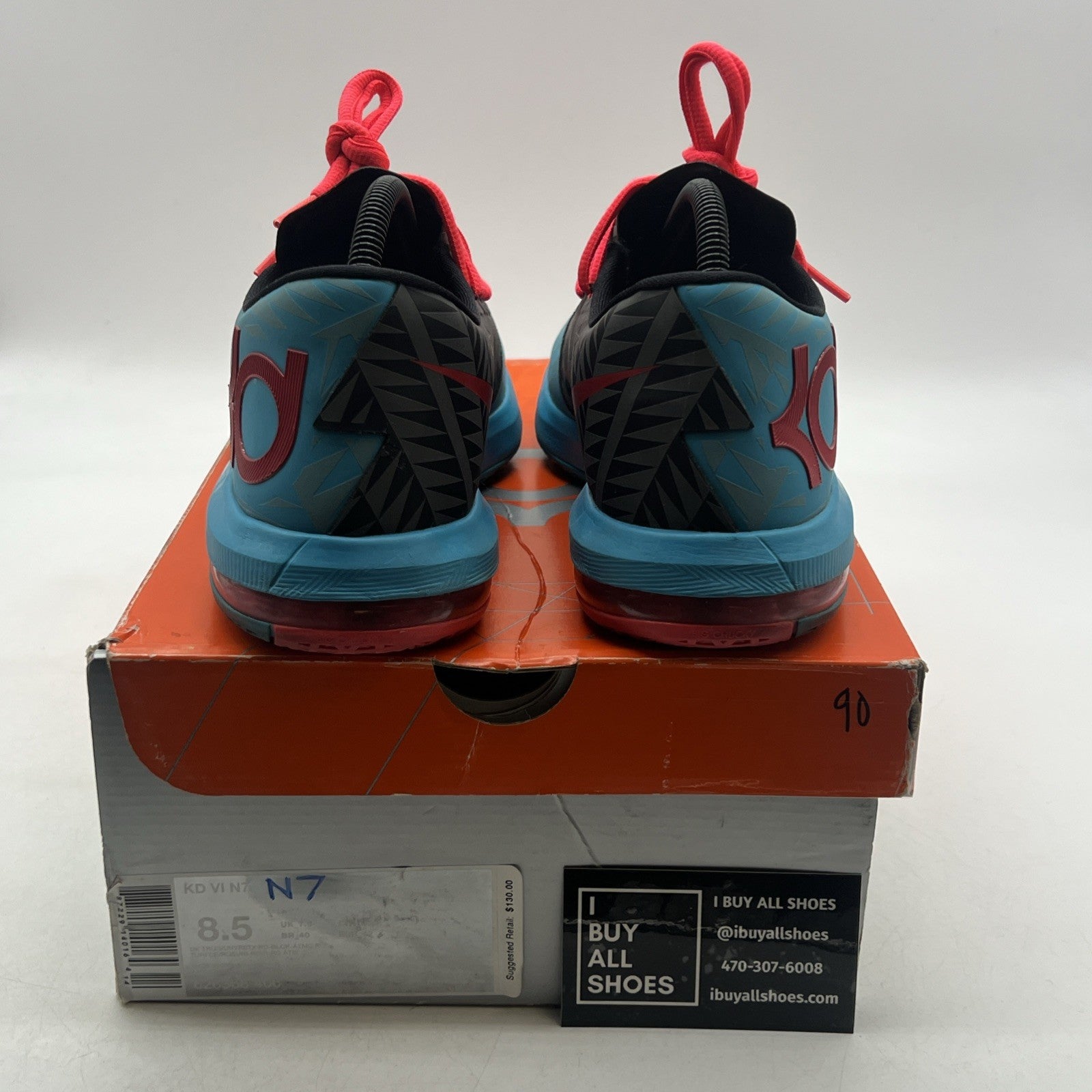 Size 8.5 - Nike KD 6 N7 - (626368-466)