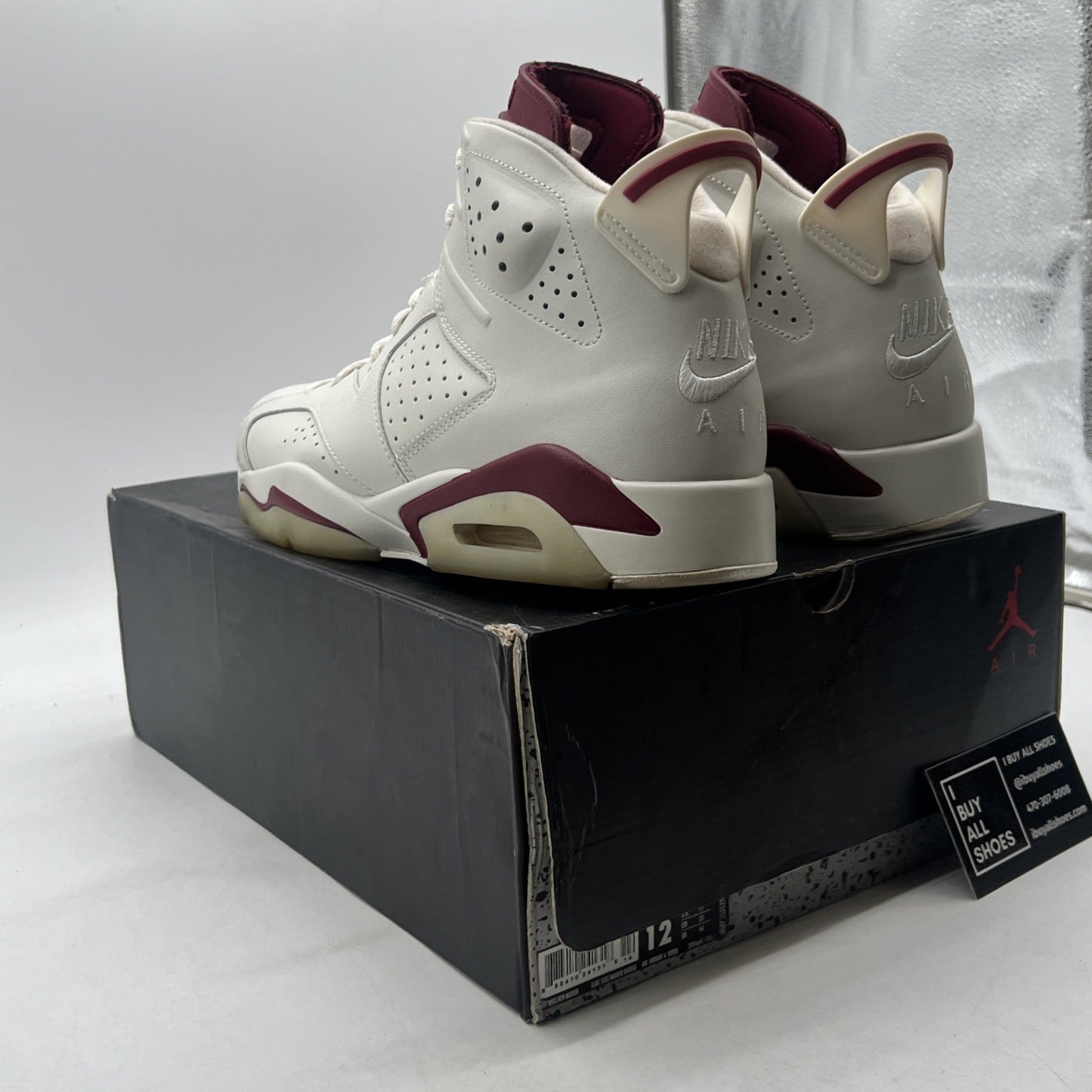 Size 12 - Air Jordan 6 Retro 2015 Maroon (384664-116)