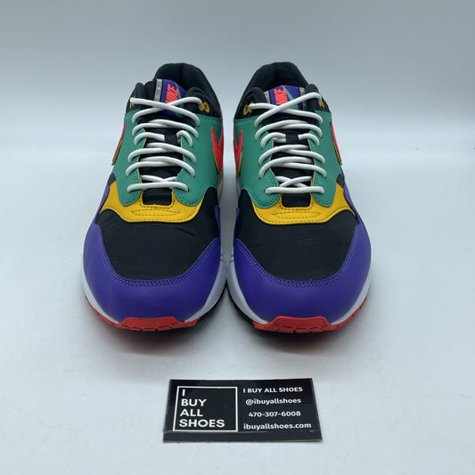 Size 11.5 - Nike Air Max 1 SE Windbreaker Black Suede Leather (AO1021-023)