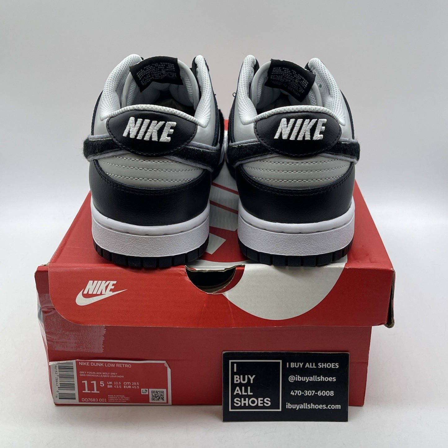 Size 11.5 - Nike Dunk Low Chenille Swoosh - Grand Purple Black (DQ7683-001)