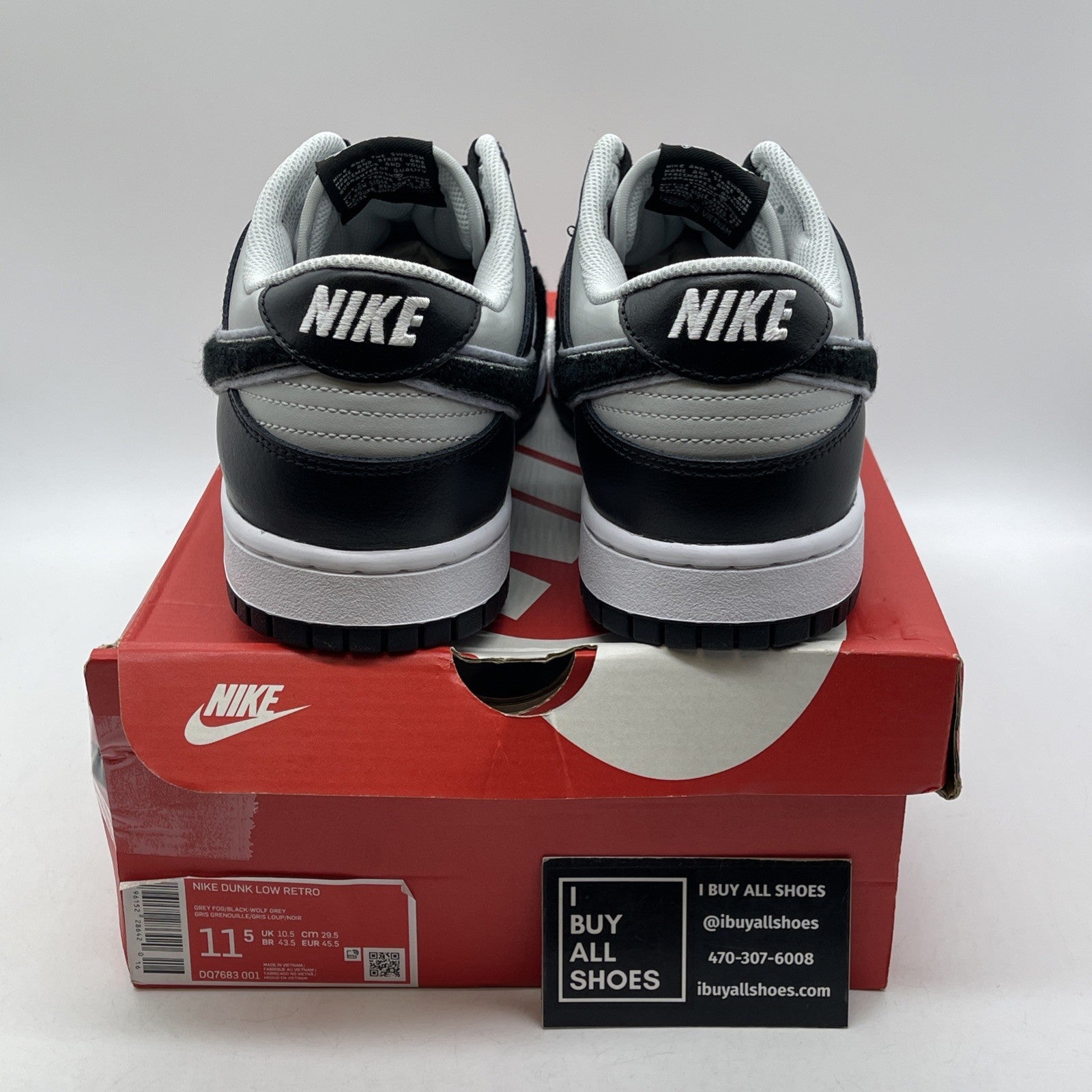 Size 11.5 - Nike Dunk Low Chenille Swoosh - Grand Purple Black (DQ7683-001)
