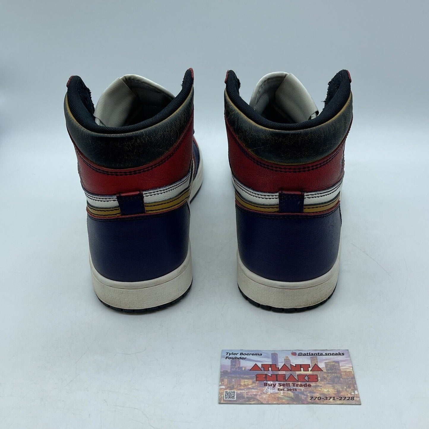 Size 10 - Jordan 1 Retro High SB LA To Chicago 2019 White Purple (CD6578-507)