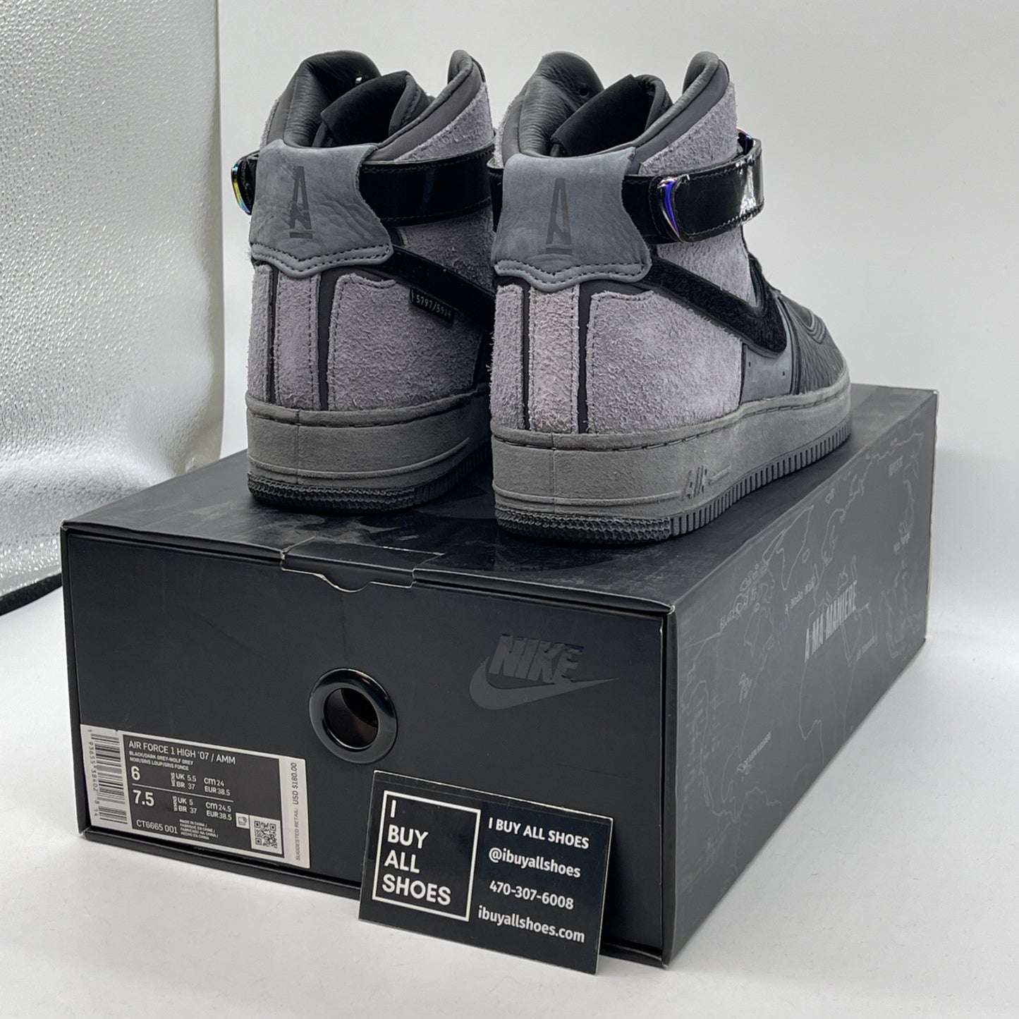 Size 6 - Nike A Ma Maniére x Air Force 1 High Hand Wash Cold (CT6665-001)