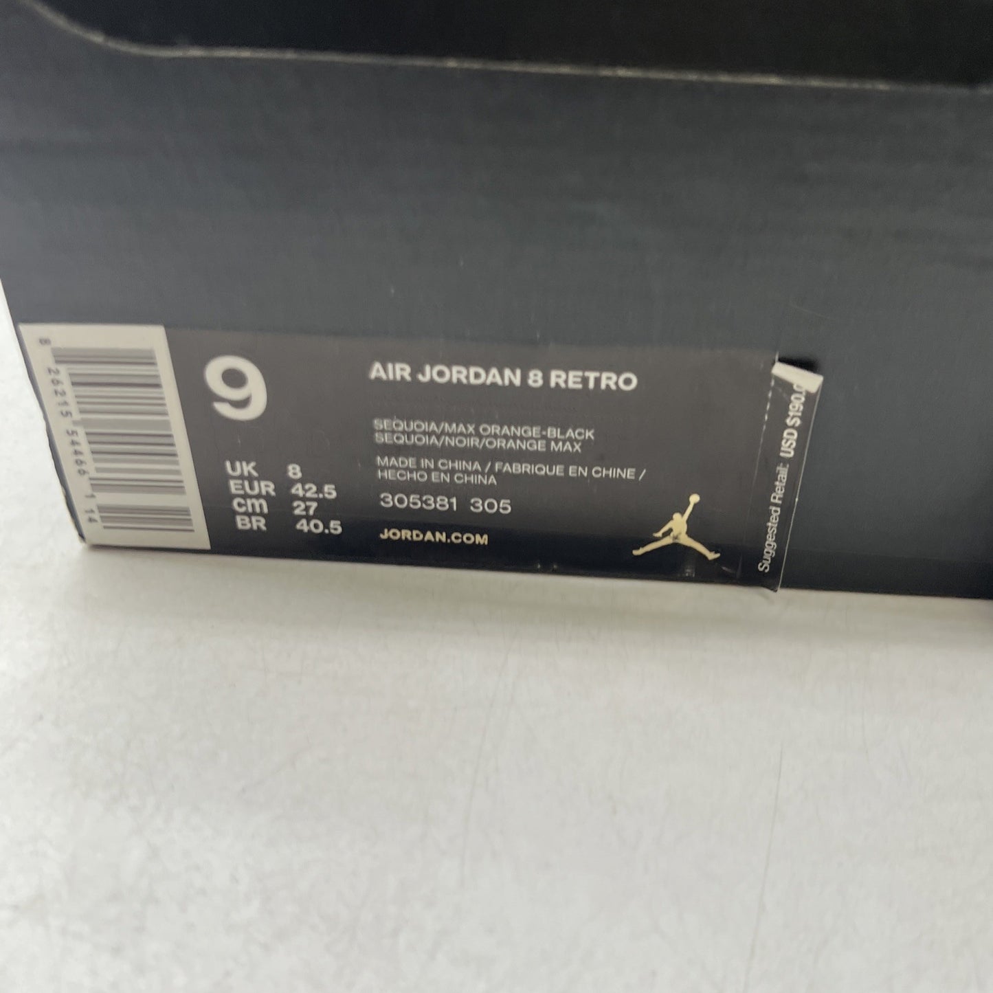 Size 9 - Air Jordan 8 Retro Take Flight (305381-305)