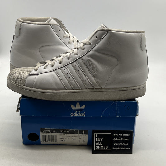 Size 11.5 - Adidas Originals Pro Model Triple White (160486)