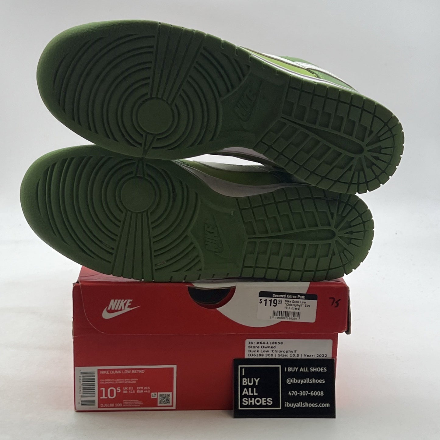 Size 10.5 - Nike Dunk Low Chlorophyll (DJ6188-300)