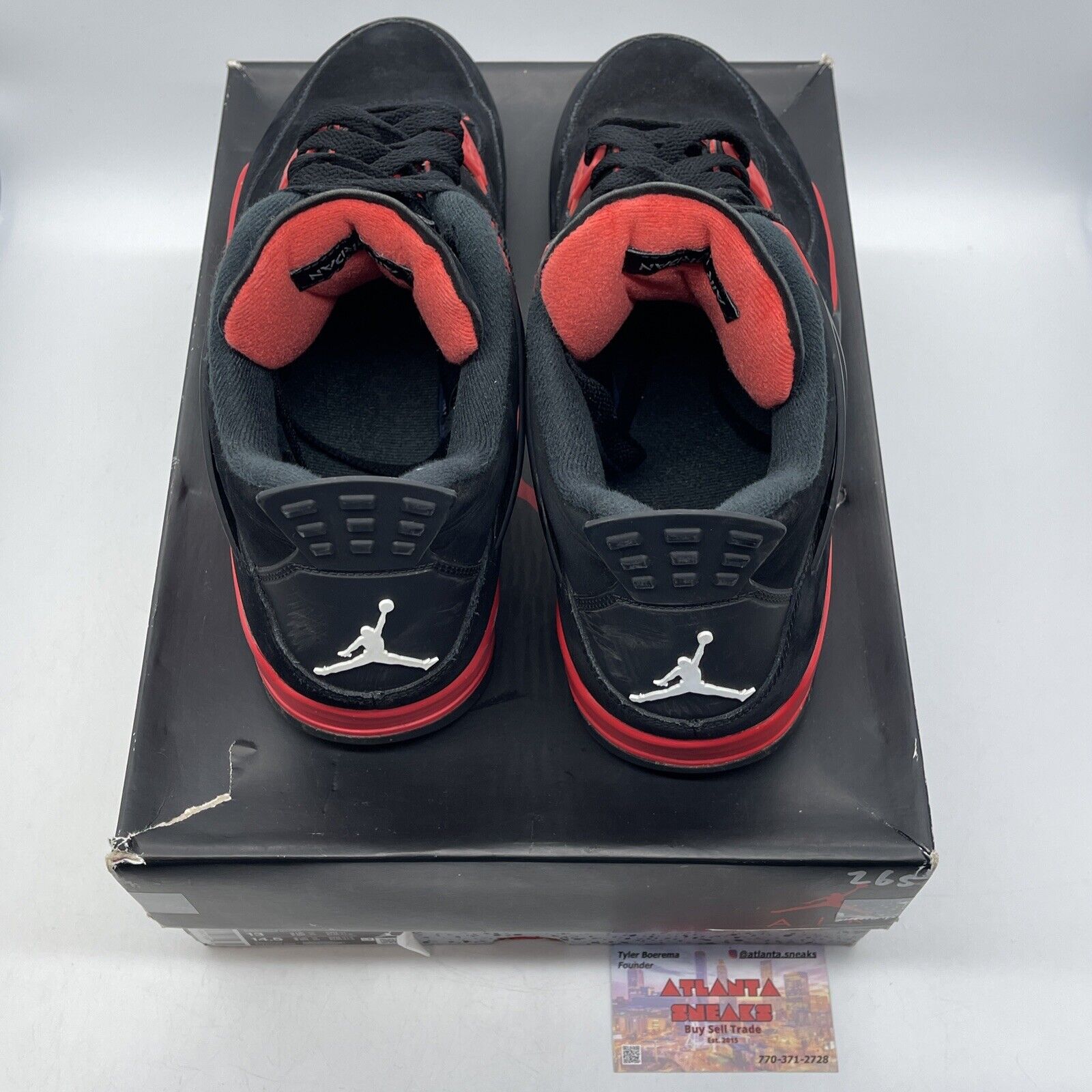 Size 13 - Jordan 4 Retro Mid Red Thunder Black White (CT8527-016)