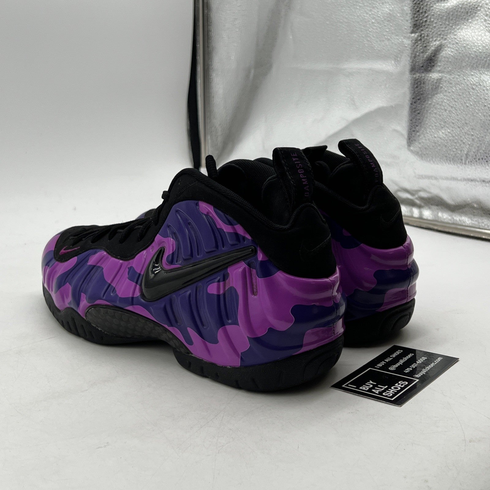 Size 11 - Nike Air Foamposite Pro Purple Camo (624041-012)