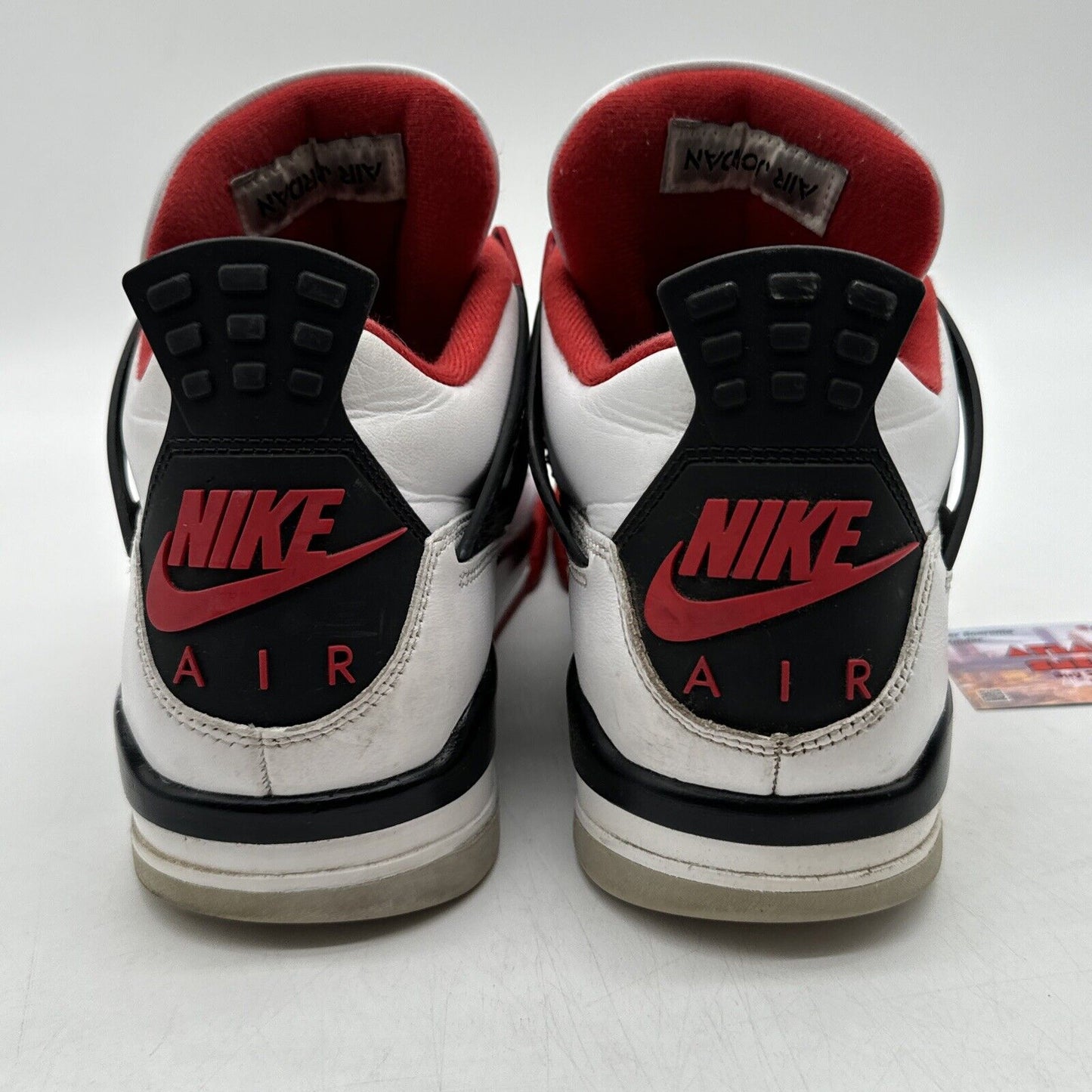 Size 10 - Jordan 4 Retro OG Mid Fire Red White Black Red Primal Netting Nike Air